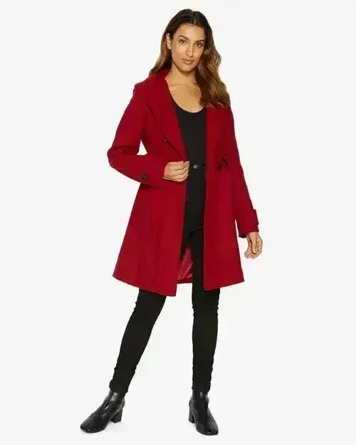 Slim Fit Shawl Hooded Coat (1325)