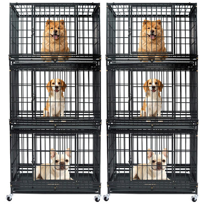 37" Stackable Heavy Duty Dog Kennel 371D08