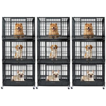 37" Stackable Heavy Duty Dog Kennel 371D08