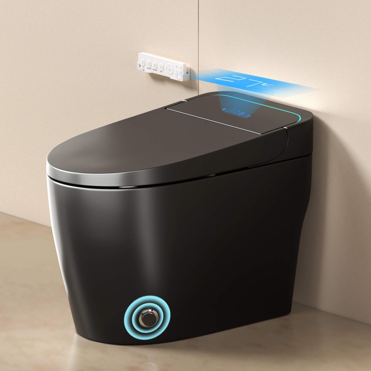 Nuvia Smart One-Piece Bidet Toilet With Auto Open/Close Seat And Dryer (SAK86135)