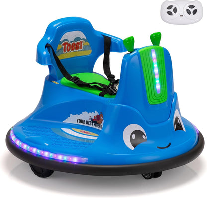 12V Kids Electric Ride-On Snail Baby Bumper Car with Remote Control