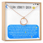 Sobriety Celebration Linked Circles Necklace