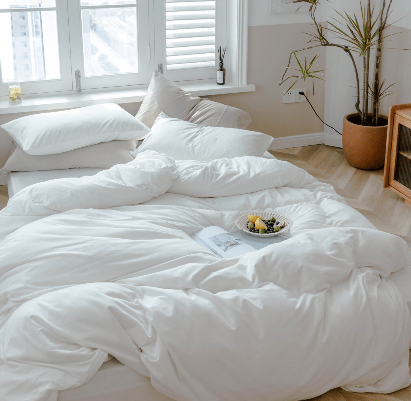 Solid Bedding Set / Forest Green