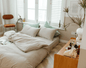Solid Bedding Set / White