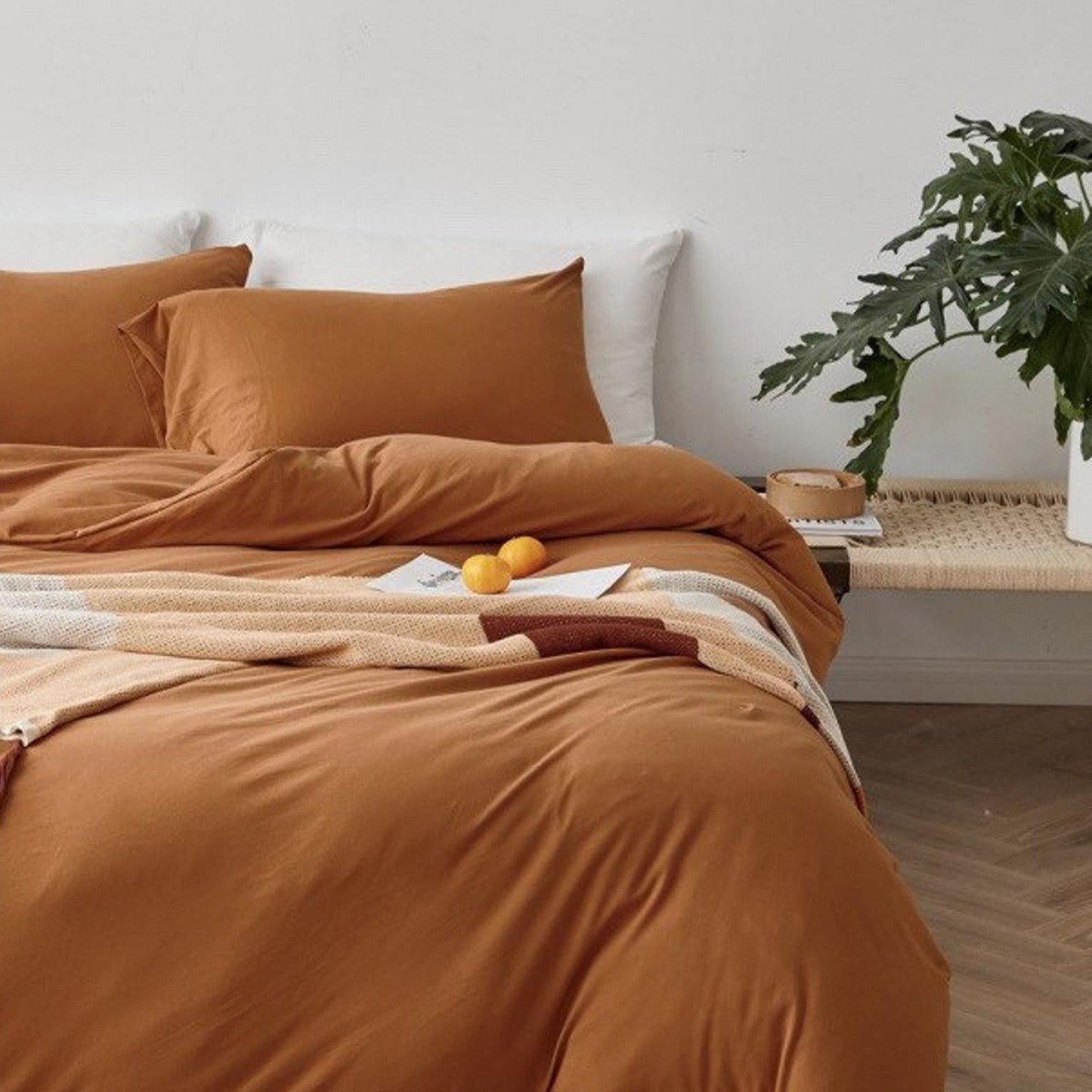 Solid Bedding Set / White