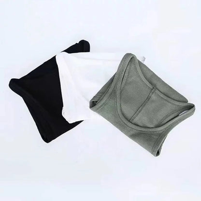 Solid Ribbed Tank Top