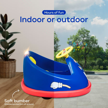Sonic Hedgehog Electric Bumper Car for Kids 2-Speed 360-Degree Turning