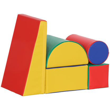5-Piece Foam Climb and Crawl Activity Play Set for Babies, Soft and Safe Baby Play Equipment