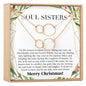 Soul Sisters Christmas Double Circles Necklace Set