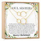Soul Sisters Christmas Double Circles Necklace Set