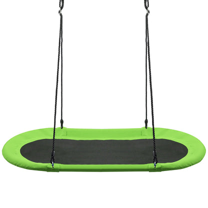 60 Inch Saucer Surf Outdoor Adjustable Swing Set-Green