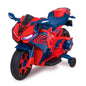 6V Spiderman Ride-On Motorcycle Toy for Kids Ages 3+ with Rechargeable Battery, Supports Up to 65 lbs