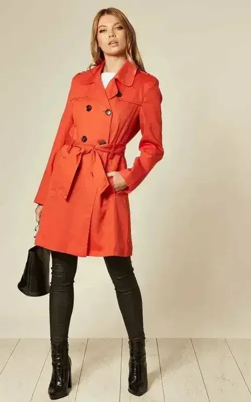 Spring/Summer Military Double Breasted Trench Coat (9049-SP)