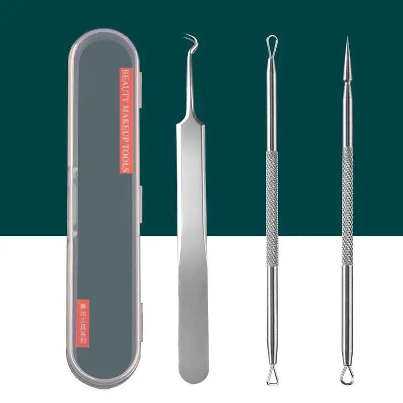 Stainless Steel Beauty Needle Set with Zippered Case