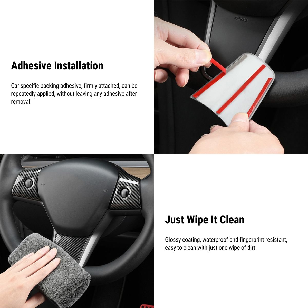 Steering Wheel Cover for Tesla Model 3 & Model Y 2017-2025.03