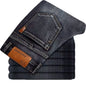 Straight Fit Elastic Denim Trousers