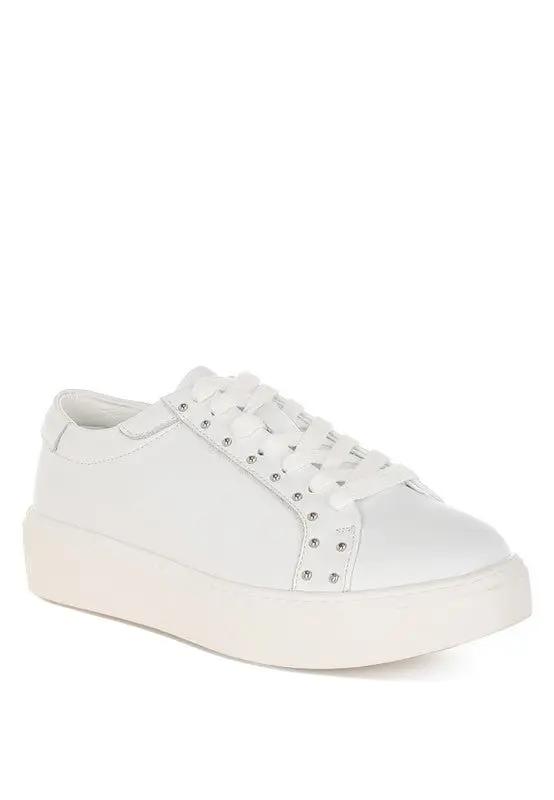 Shoes Rag Company Strider Studs Embellished Chunky Sneakers for Stylish Comfort