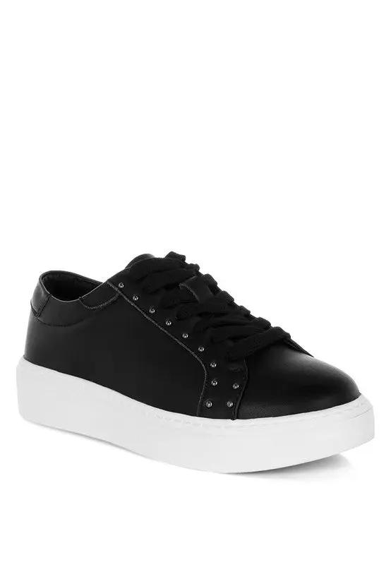 Shoes Rag Company Strider Studs Embellished Chunky Sneakers for Stylish Comfort