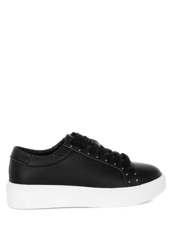 Shoes Rag Company Strider Studs Embellished Chunky Sneakers for Stylish Comfort