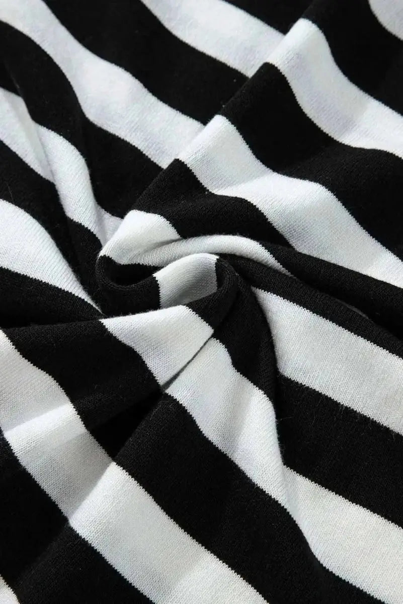 Sweaters Trendsi Striped Turtleneck Women's Long Sleeve Knit Top - Comfortable Wear