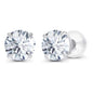 2.00 CTW AGI Certified Lab-Grown Diamond Stud Earrings in Solid 14K Gold - G Color, VS Clarity