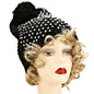 Studded Pom Beanie Hats