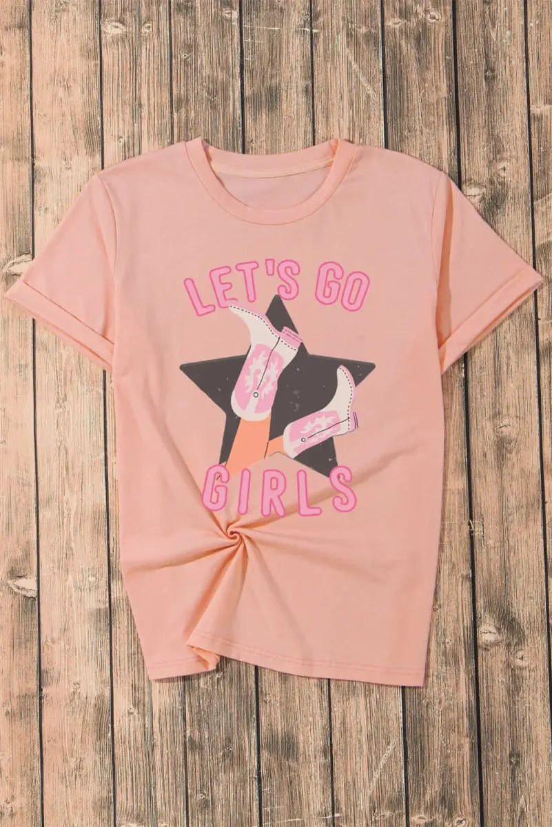 T-Shirts Trendsi Graphic Tee Women's Casual Wear Short Sleeve Top Fashionable, Comfy