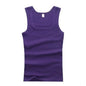 Summer Plus Size Summer Good Men Clothing Tank Tops Elegant Black White Gray Singlets Sleeveless Fitness Men Vest Bodybuilding Vest Summer Men's Vest Gym Casual Vest Sleeveless Vest Clothes