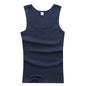 Summer Plus Size Summer Good Men Clothing Tank Tops Elegant Black White Gray Singlets Sleeveless Fitness Men Vest Bodybuilding Vest Summer Men's Vest Gym Casual Vest Sleeveless Vest Clothes