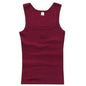 Summer Plus Size Summer Good Men Clothing Tank Tops Elegant Black White Gray Singlets Sleeveless Fitness Men Vest Bodybuilding Vest Summer Men's Vest Gym Casual Vest Sleeveless Vest Clothes