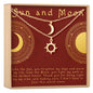 Sun and Moon Celestial Jewelry Necklace Set