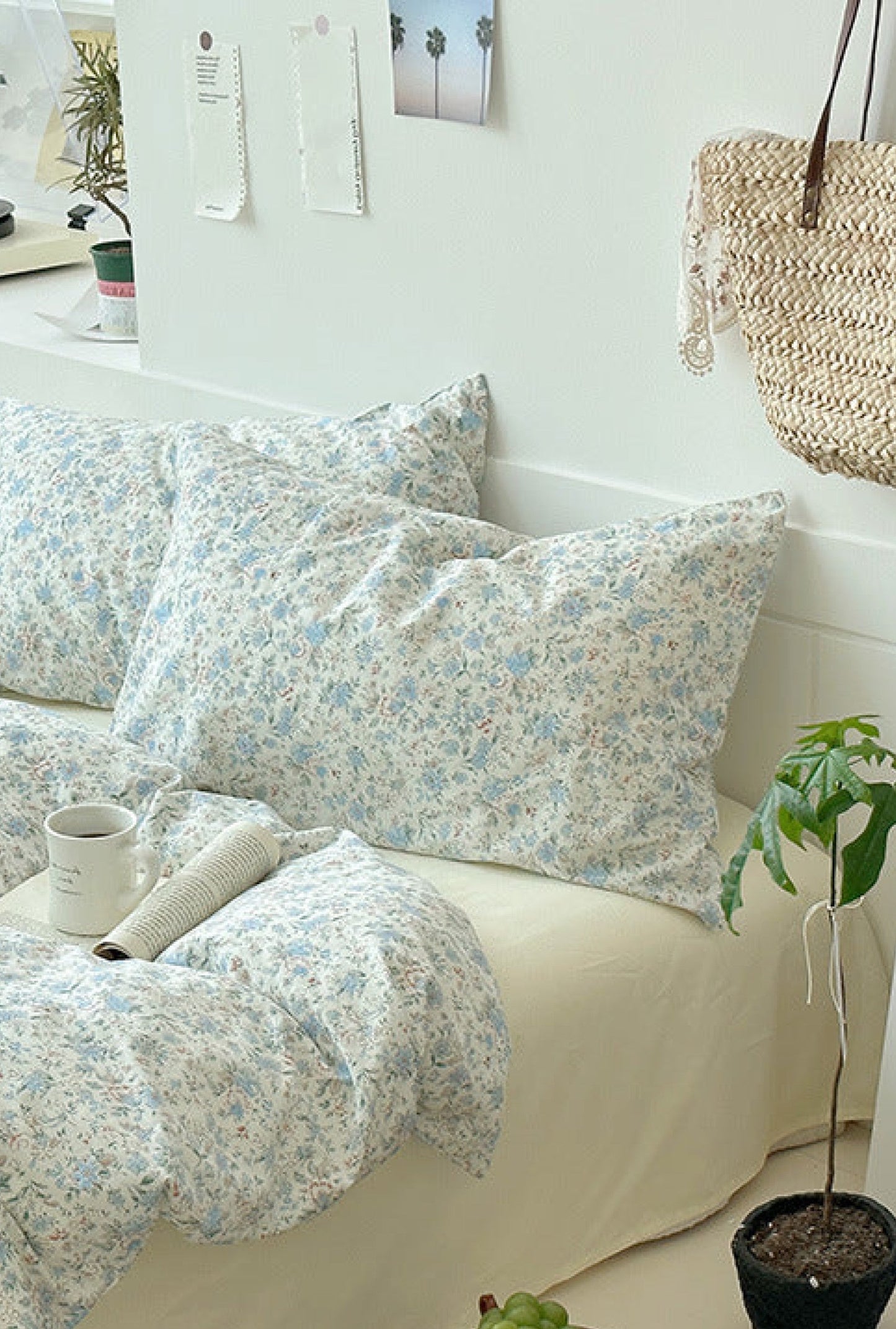Sweet Floral Bedding Set / Floral Blue