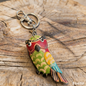 Top-Grain Leather Owl Keychain