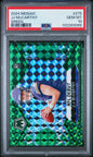 Graded 2024 Panini Mosaic JJ McCarthy #275 Green Rookie RC Football Card PSA 10 Gem Mint