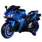 12V Kids Ride-On Motorcycle with Hand Racing and Foot Brake, Light-Up Wheels