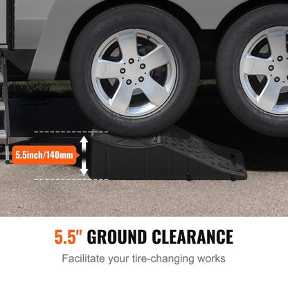 Heavy Duty Tandem Wheel Ramp for Car Service Tire Change 20000 lbs Capacity