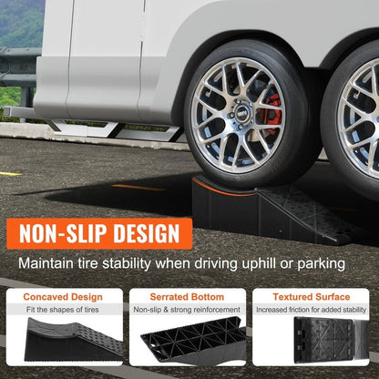 Heavy Duty Tandem Wheel Ramp for Car Service Tire Change 20000 lbs Capacity