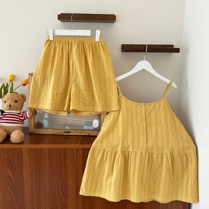 Tank Shorts Pajama Set (4 Colors)