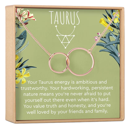 Taurus Zodiac Gift Necklace