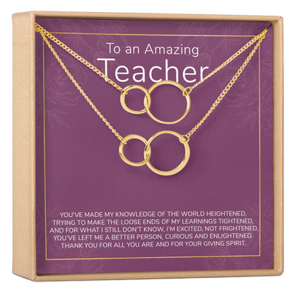 Teacher Necklace, Multiple Styles