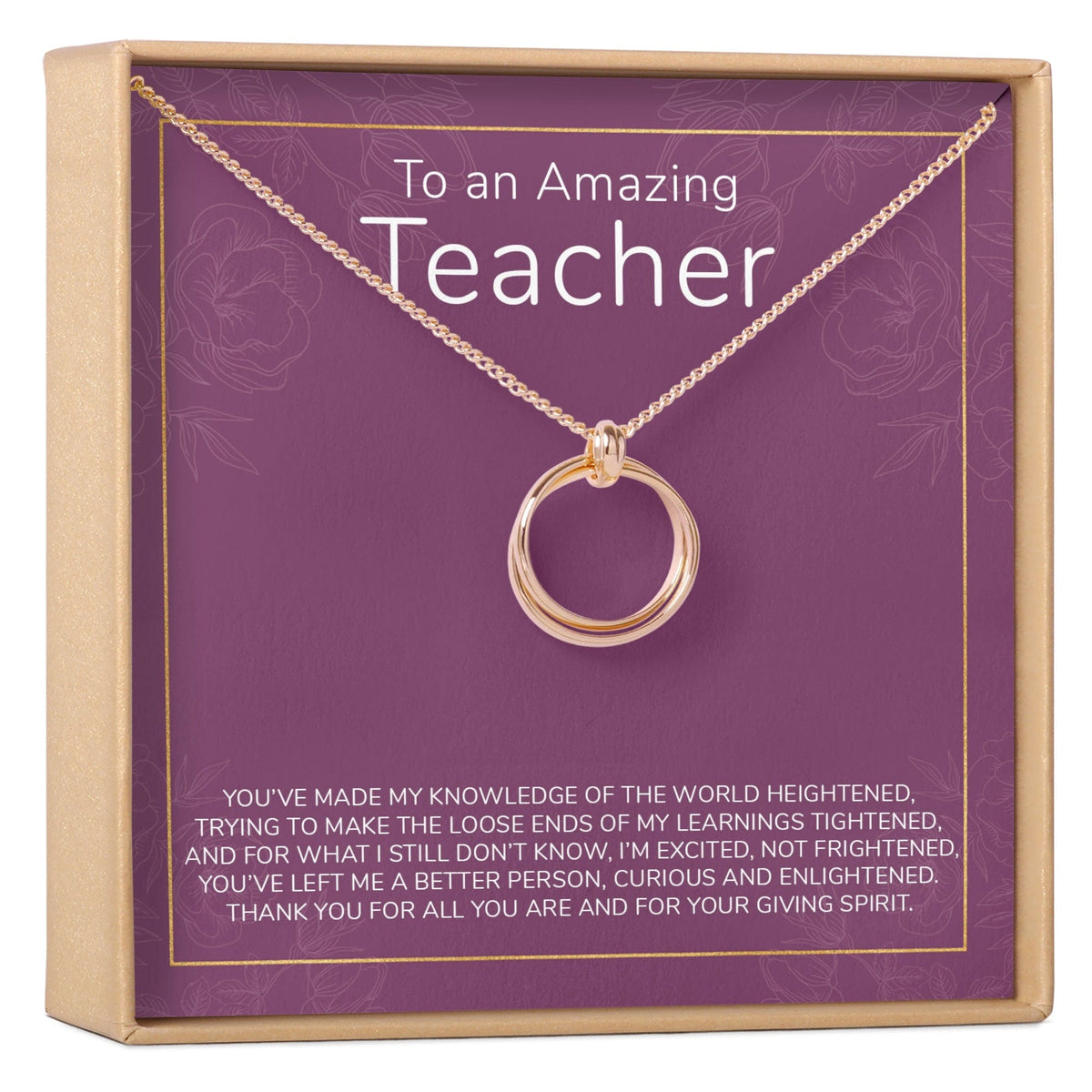 Teacher Necklace, Multiple Styles
