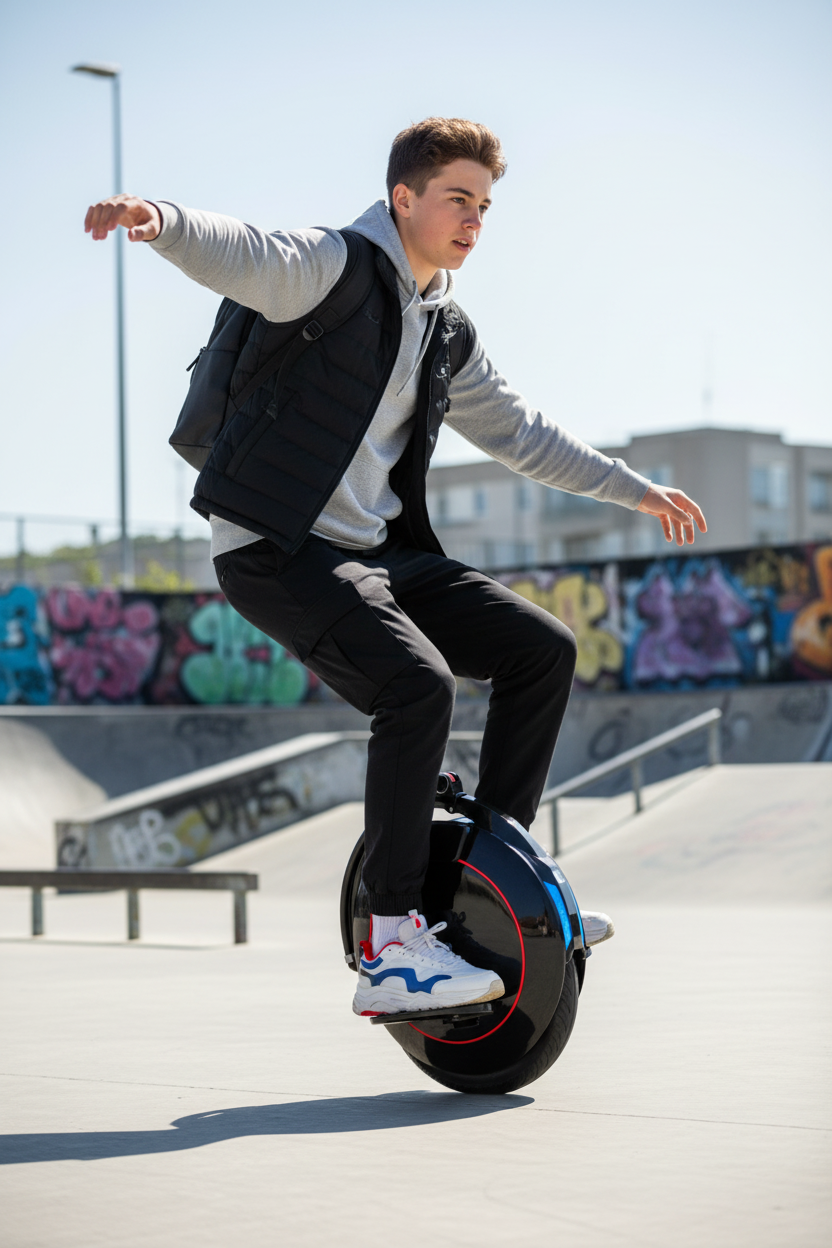 Smart Electric Unicycle | Self-Balancing One Wheel Scooter, 14" Tire, 72V Bluetooth & APP Control – Black