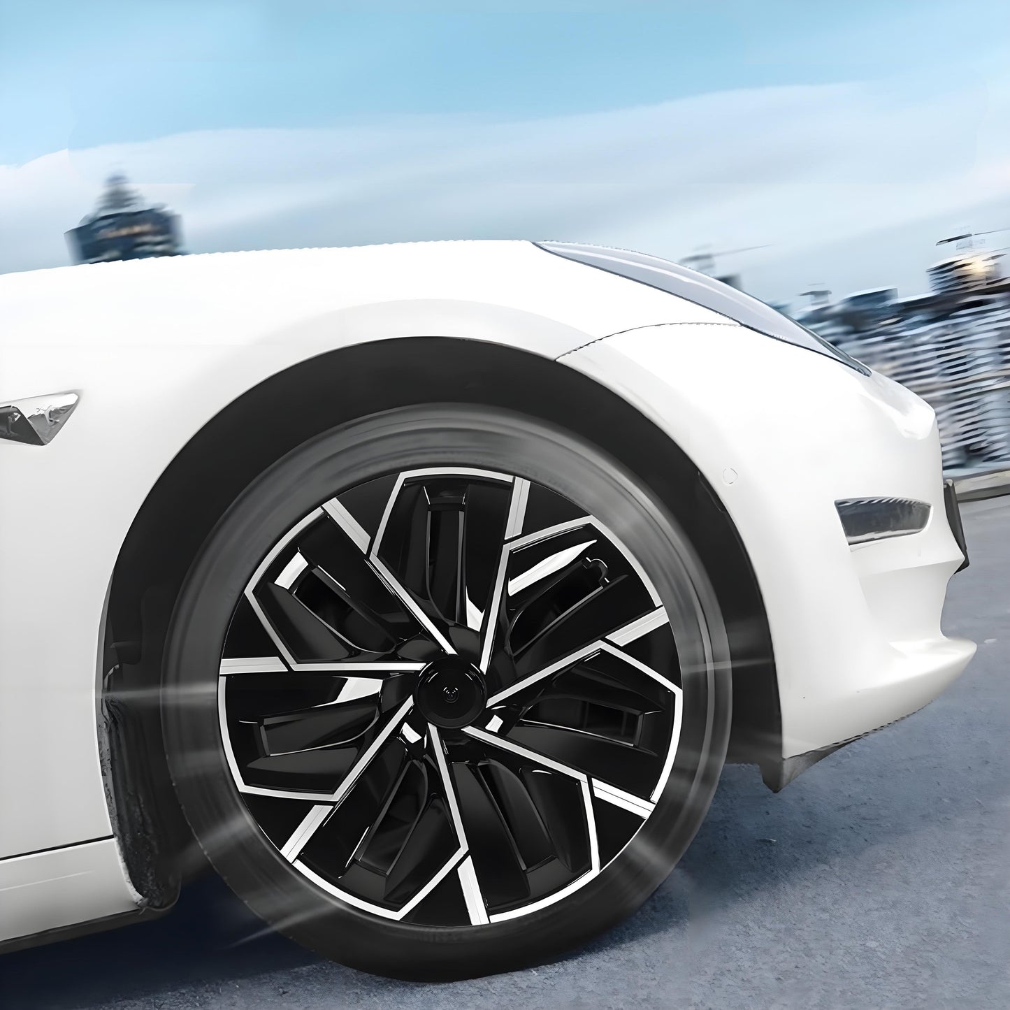 TESERY 19″ Trinan Wheel Covers for Model Y (4PCS)