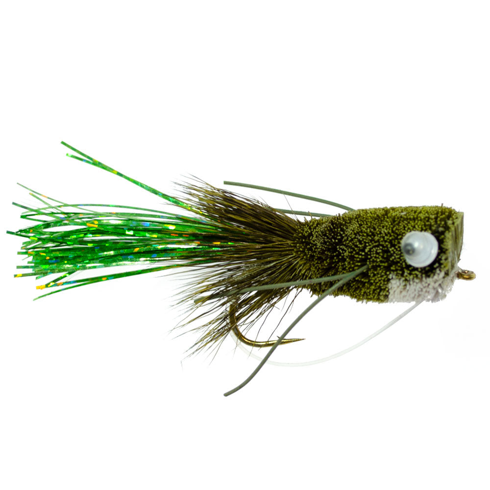 Bass Bug Collection - 24 Spun Hair Bass  Flies - Hook Sizes 2,4, 6, 8