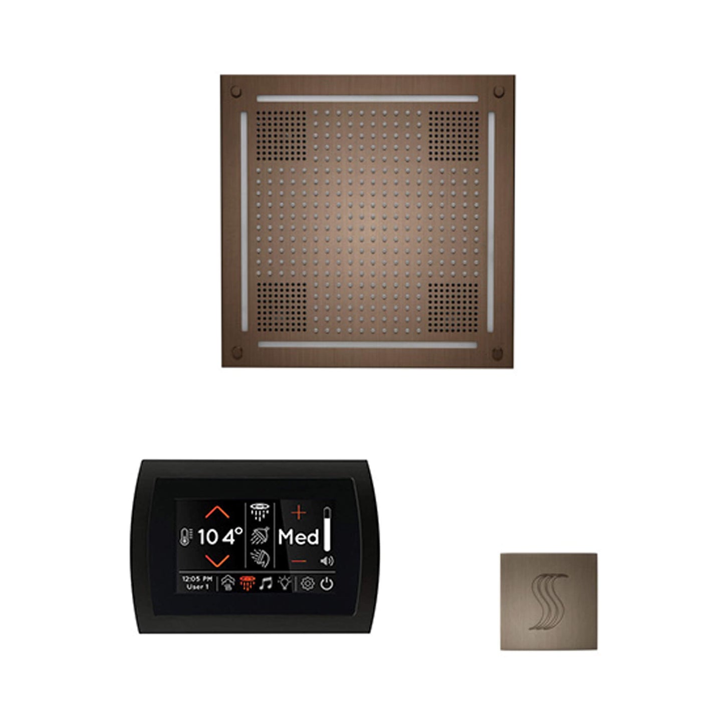 ThermaSol SignaTouch 5-Inch Display Steam Control Package With HydroVive Rainhead (SAK12821)