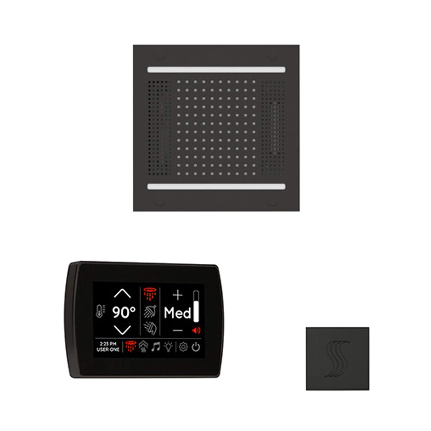 ThermaSol SignaTouch 5-Inch Display Steam Control Package With HydroVive Rainhead (SAK12821)