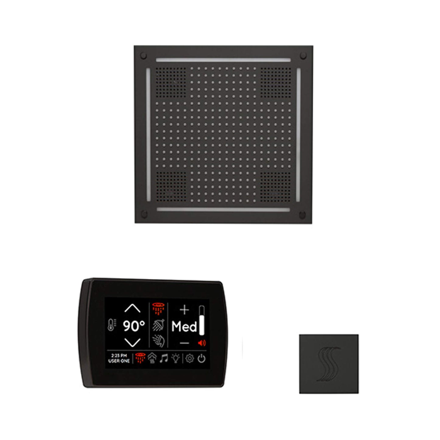 ThermaSol SignaTouch 5-Inch Display Steam Control Package With HydroVive Rainhead (SAK12821)