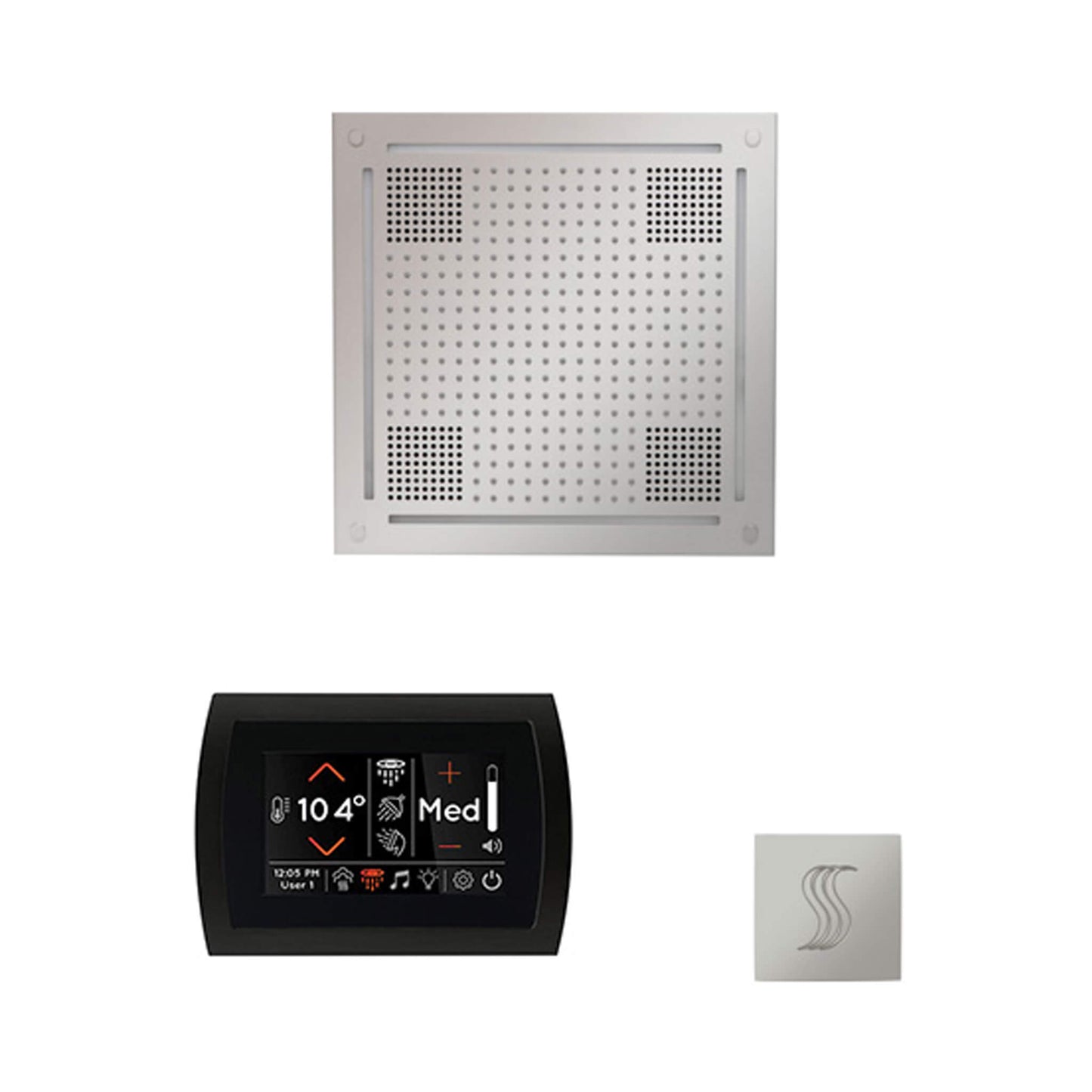 ThermaSol SignaTouch 5-Inch Display Steam Control Package With HydroVive Rainhead (SAK12821)