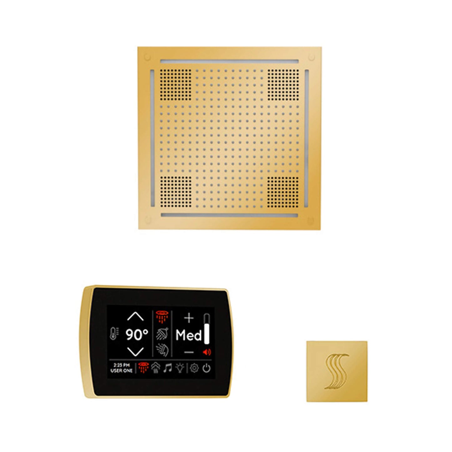 ThermaSol SignaTouch 5-Inch Display Steam Control Package With HydroVive Rainhead (SAK12821)