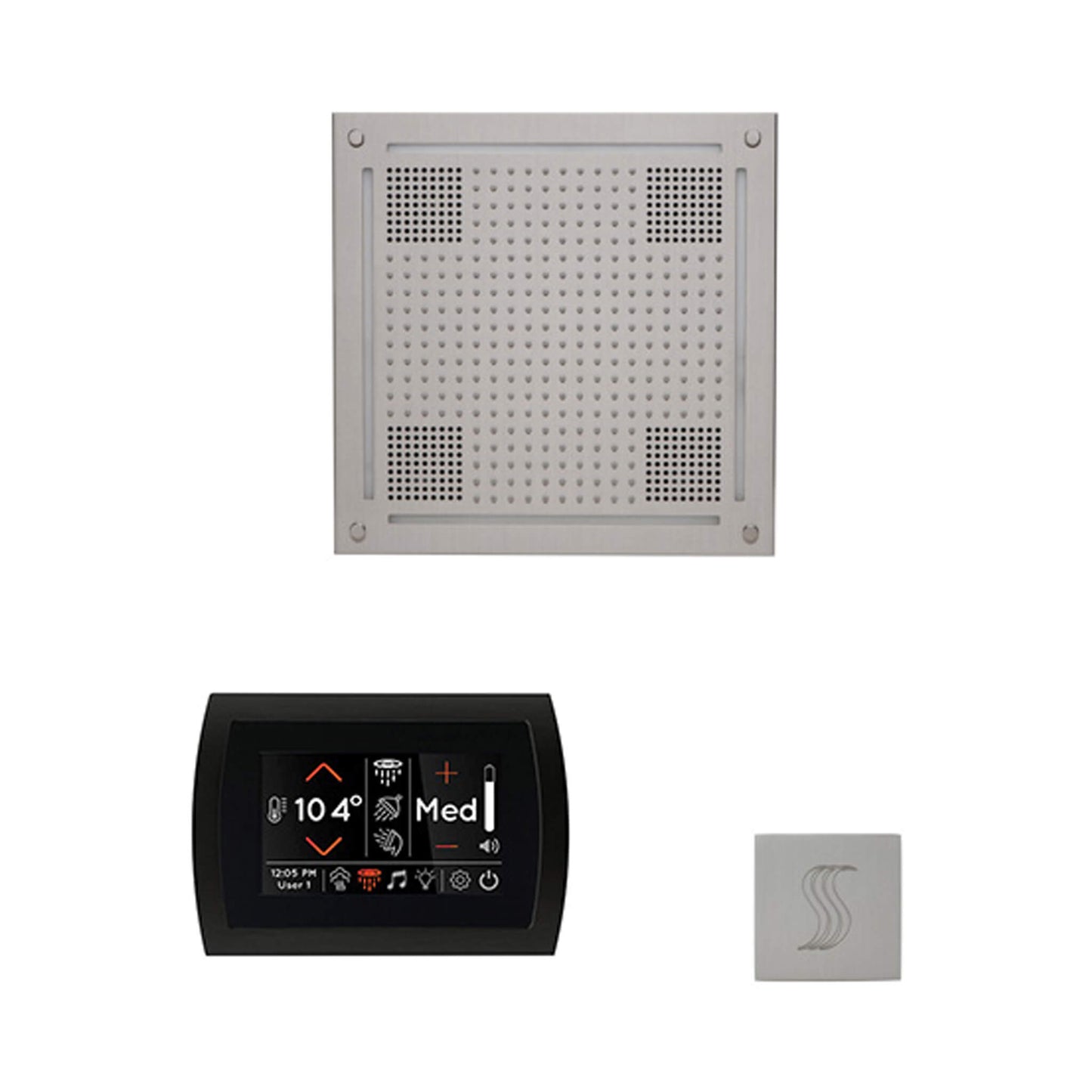 ThermaSol SignaTouch 5-Inch Display Steam Control Package With HydroVive Rainhead (SAK12821)
